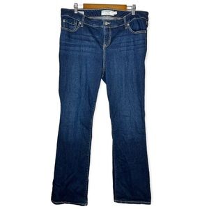 Torrid Relaxed Boot Jeans Dark Wash Stretch First at Fit Denim Bootcut Size 18
